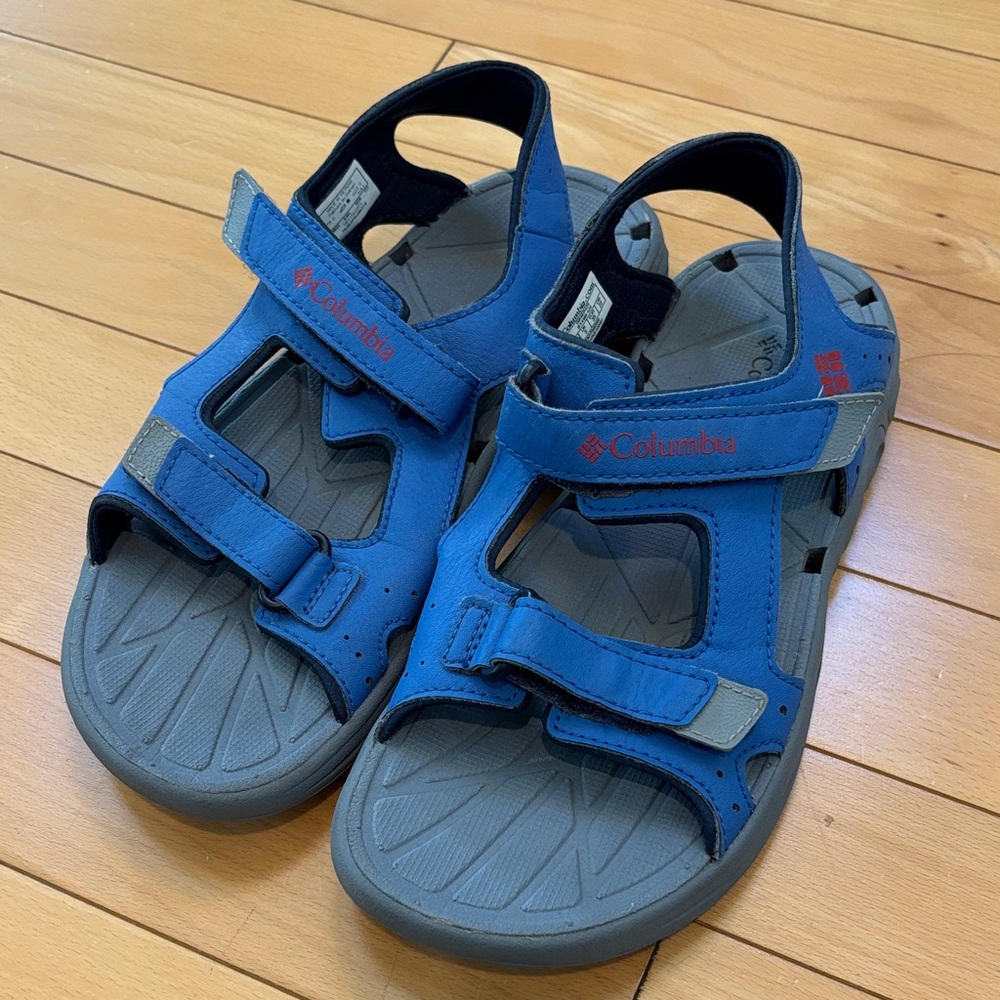 Columbia Blue & Gray Kids' Outdoor Sandals